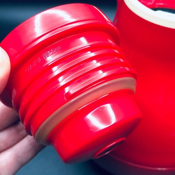 Strawberry Red Thermal Carafe by Tiger Japan Mod Design Hot Cold Vacuum Bottle - Picture 2 of 11